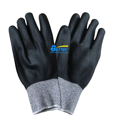 Cool Feeling Nitrile Foam Finished HPPE Cut-Resistant-Gloves (BGDN104)
