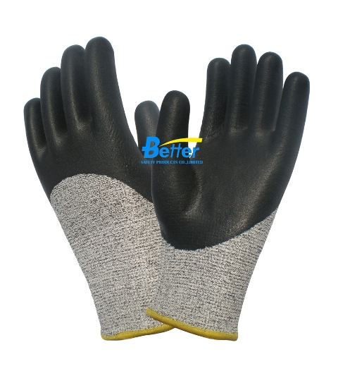 Nitrile Foam Finished HPPE Cut-Resistant-Work Gloves(BGDN103)