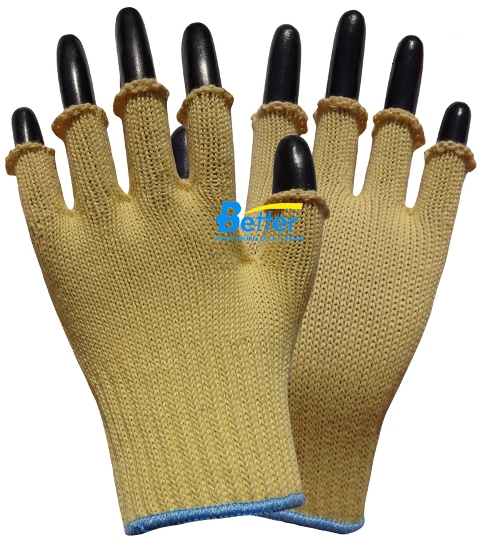 100% Aramid Fiber Knitted Heat Resistant Gloves (BGKK073)
