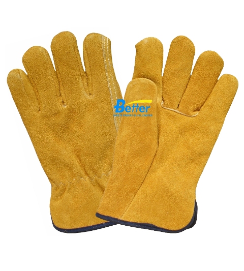 Golden Cow Split Leather Driver Gloves(BGCD202)