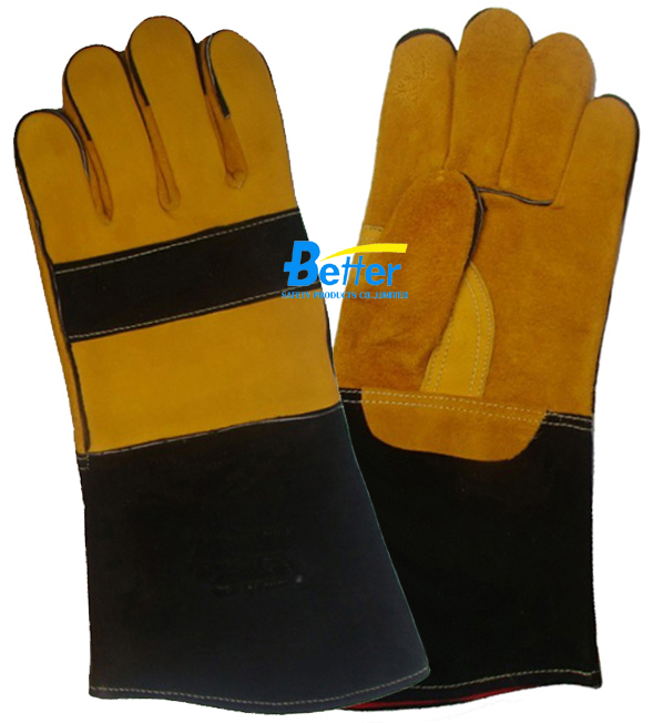 BTMWC08-Precision Cowgrain MIG Welding Safety Gloves