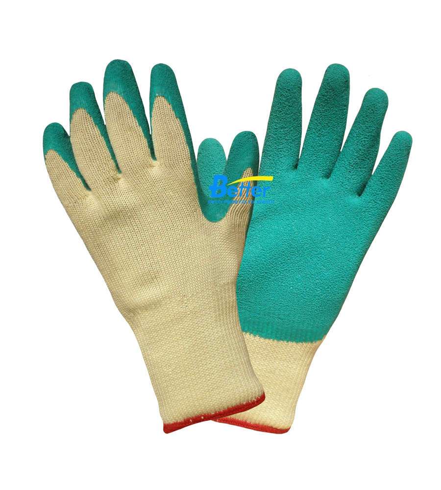 High Quality Latex Coated Gloves - 10G 100% Polyester Lining(BGLC104)