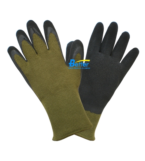 GREEN BAMBOO WORK GLOVES-Micro Finished Latex Coated Gloves（BGLC502）