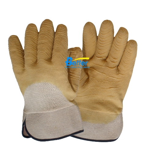 Cotton Jersey Shell With Latex Dipped Work Glove-BGLC303