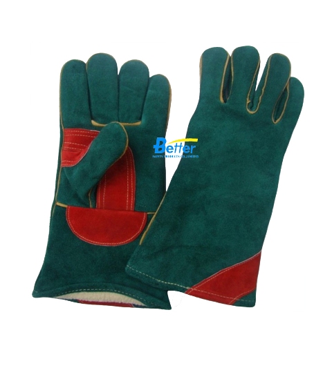 Warm Winter Leather Welding Work Gloves (BGCW320W)