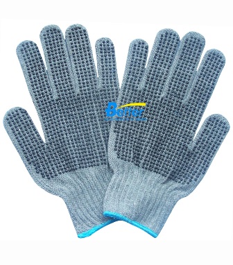 7 Guage PVC Dots Safety Work Gloves (DTC07104)