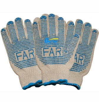 7 Guage PVC Dots Safety Work Gloves (DTC07201)