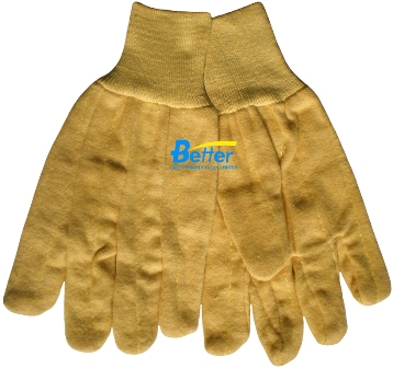 BGCJ201-High Visibility Yellow Cotton Jersey Work Gloves