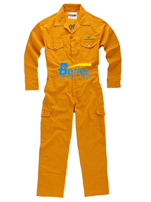 BFRC106 - Yellow FR cotton Fire Retardant Coverall, Safety Coverall