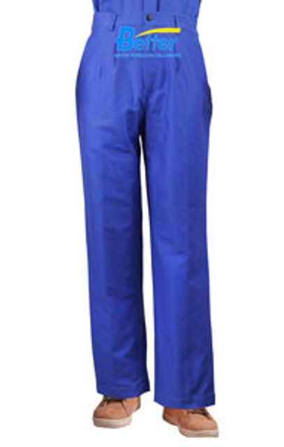 BFRT102 - Royal Blue RF Cotton Mens Flame Retardant Clothing, Welding Pants