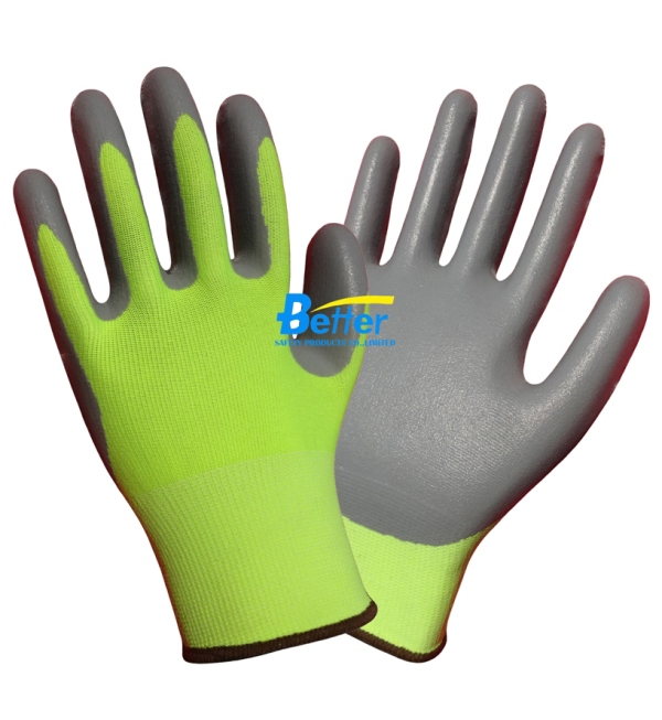 BGNC307-Sandy Finished Nitrile Palm Dipped Work Glove